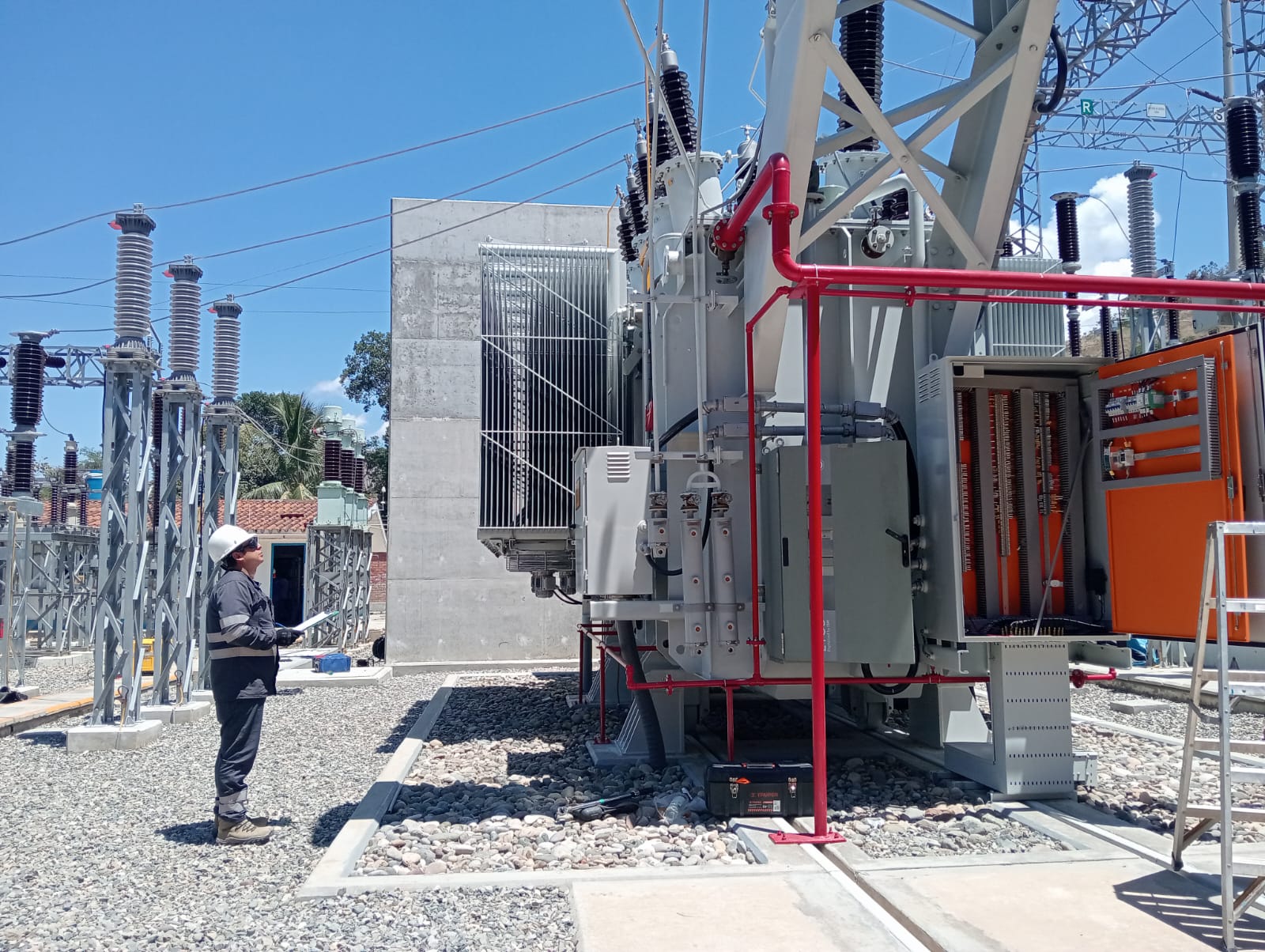 Supervisión de energización de transformador de potencia